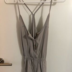Lululemon tencel grey short romper with pockets